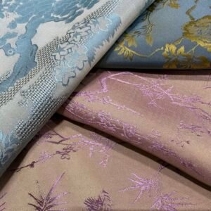 Two-tone Jacquard with Metallic Yarn